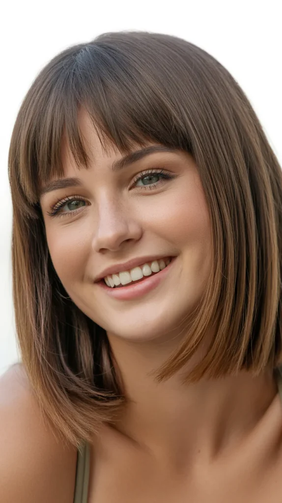 Straight Hair with Bangs