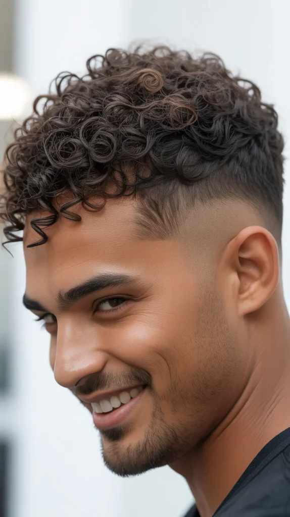 Curly Disconnected Undercut
