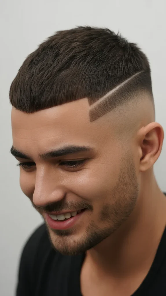 French Crop with Side Part