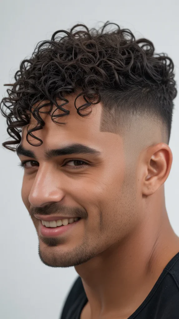 Curly Taper Fade