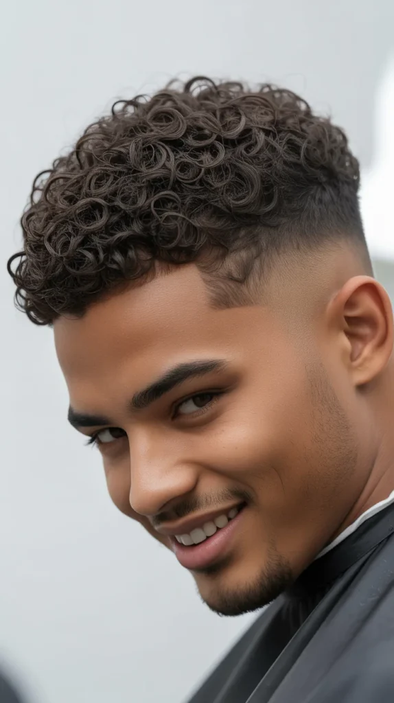 French Crop with Curly Hair