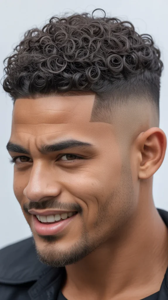 Curly Burst Fade