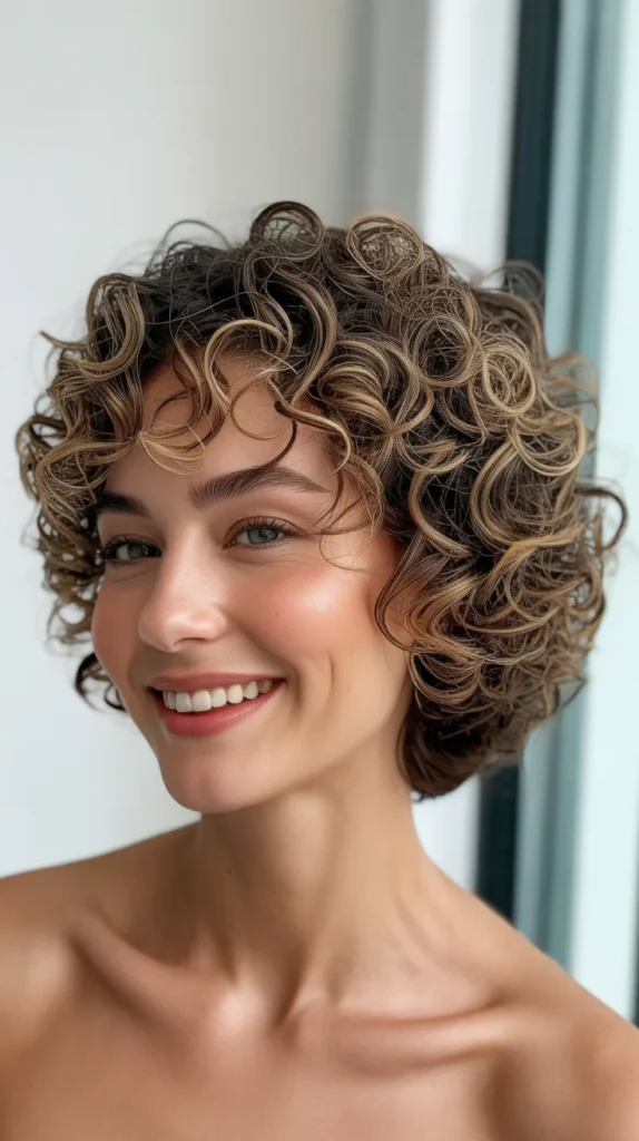 Curly Inverted Bob