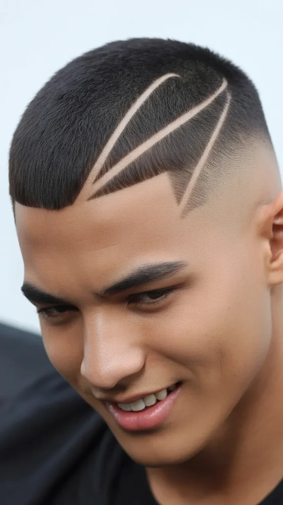  Koma Fade with Side Part