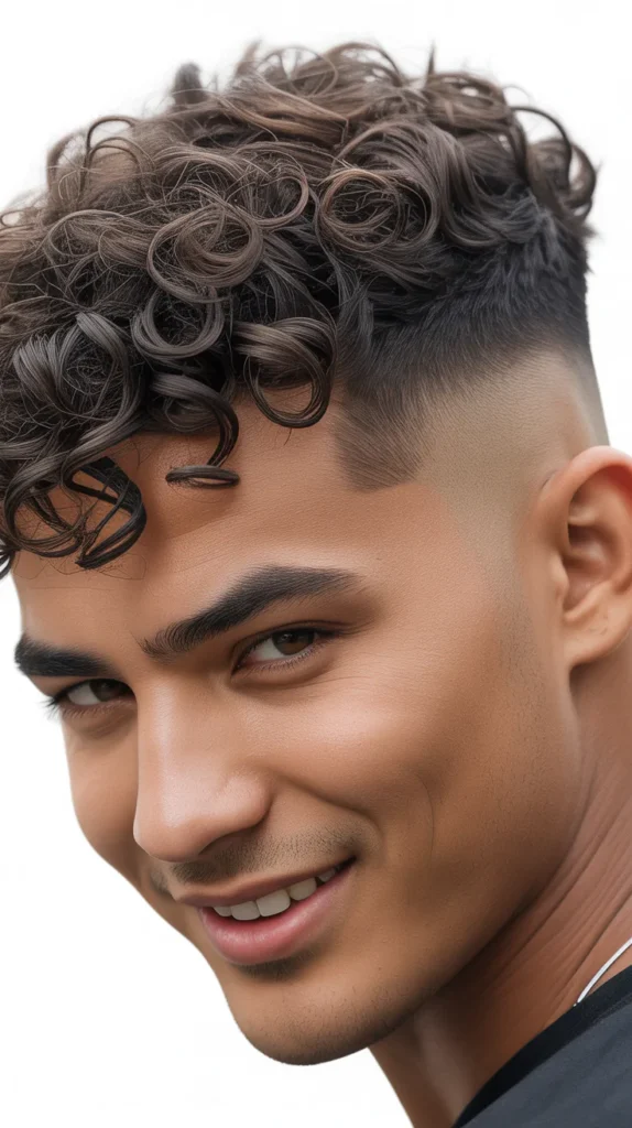 Curly Low Fade