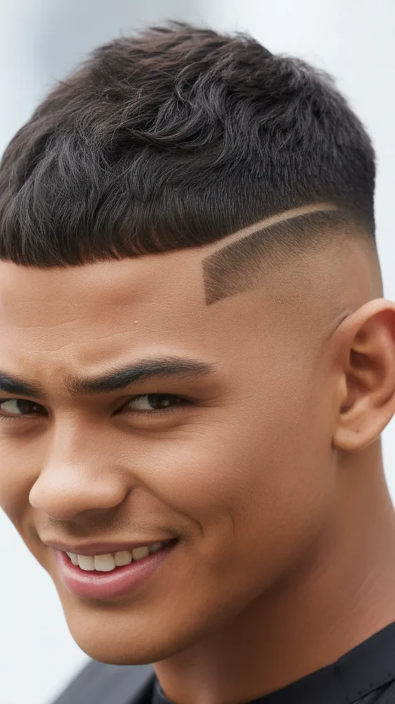 French Crop with Drop Fade