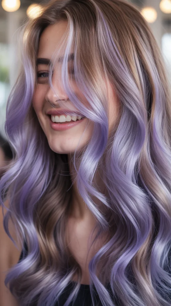 Lavender Balayage: Soft and Subtle