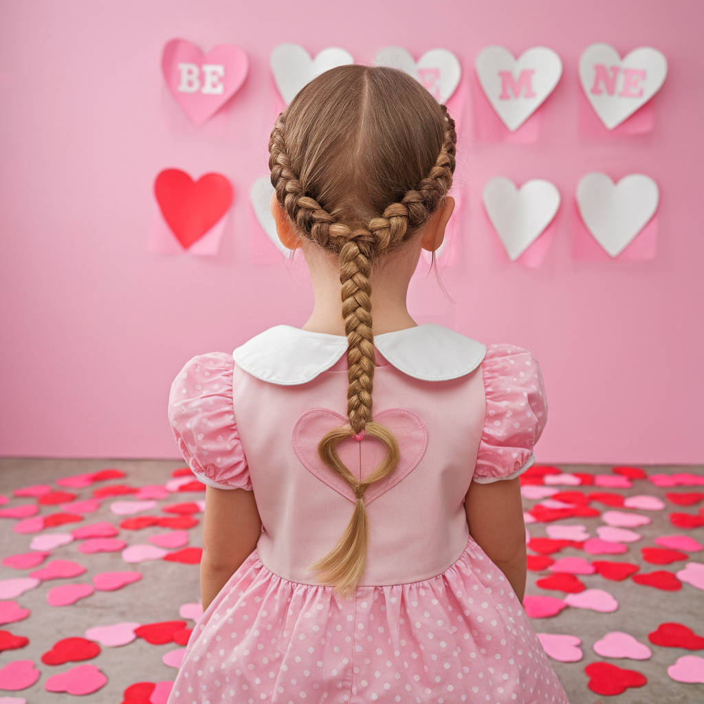 Heart-Shaped Fishtail Braid