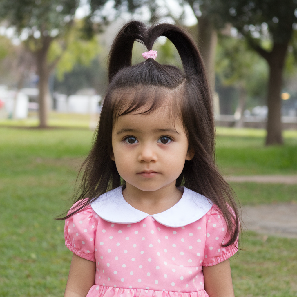 Heart-Shaped Half-Ponytail