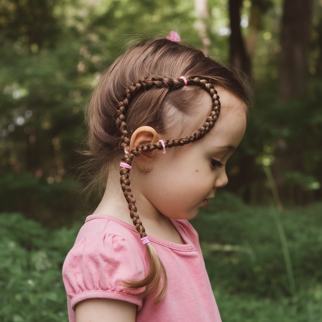 Heart-Shaped Waterfall Braid