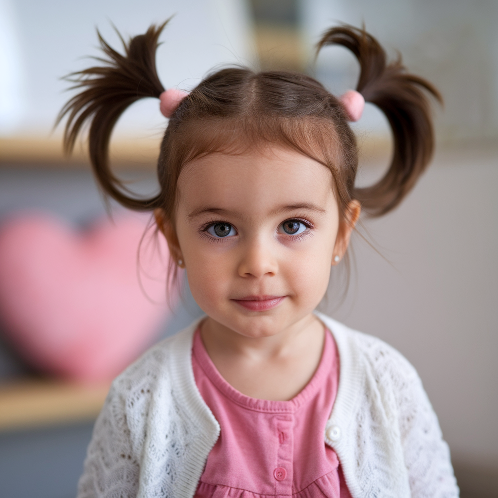 Simple Heart Pigtails