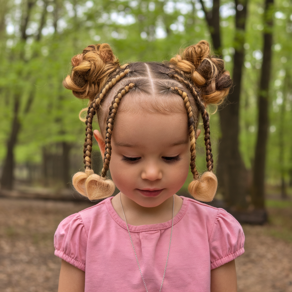 Heart Shaped and Twisted Braid