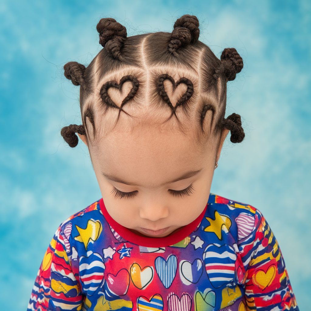 Heart-Shaped Cornrows
