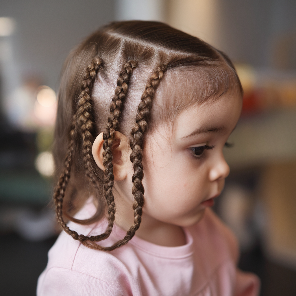 Heart-Shaped Side Braids
