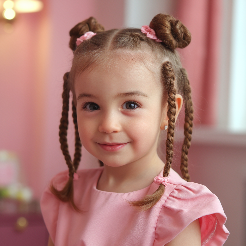 Heart-Shaped French Braids