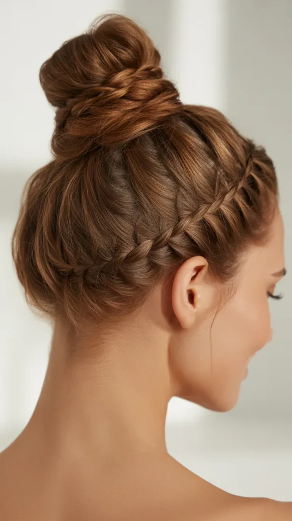Top Knot with Braids