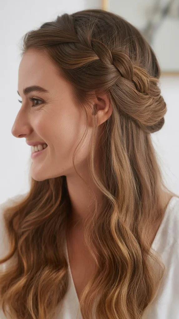 Loose Waves with a Side Braid