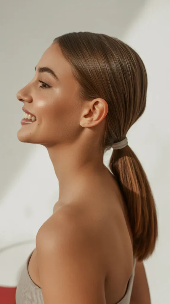 Sleek Low Ponytail