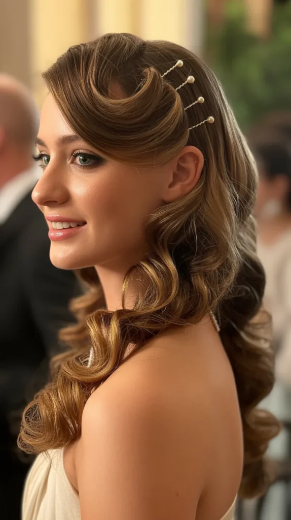 Half-Up, Half-Down with Curls