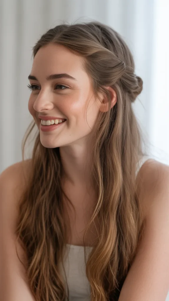  Twisted Half-Up Style