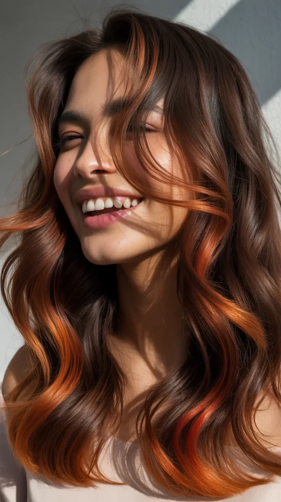 Chocolate Brown with Copper Undertones