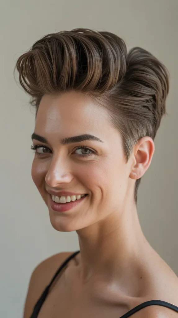 Mini Pompadour with Short Hair