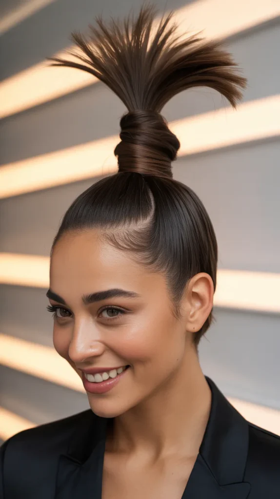 High Ponytail with a Twist
