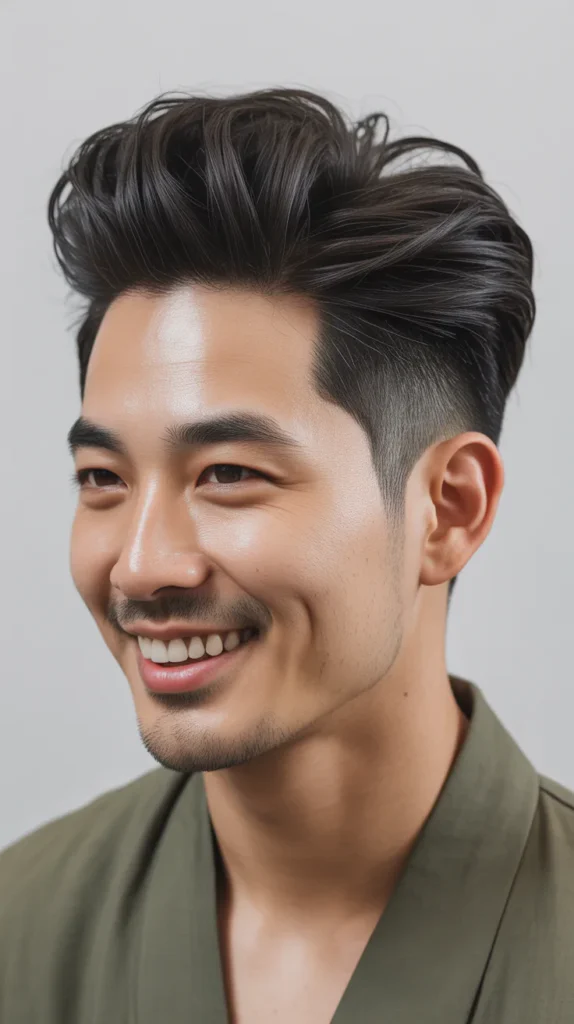Korean Pompadour Style