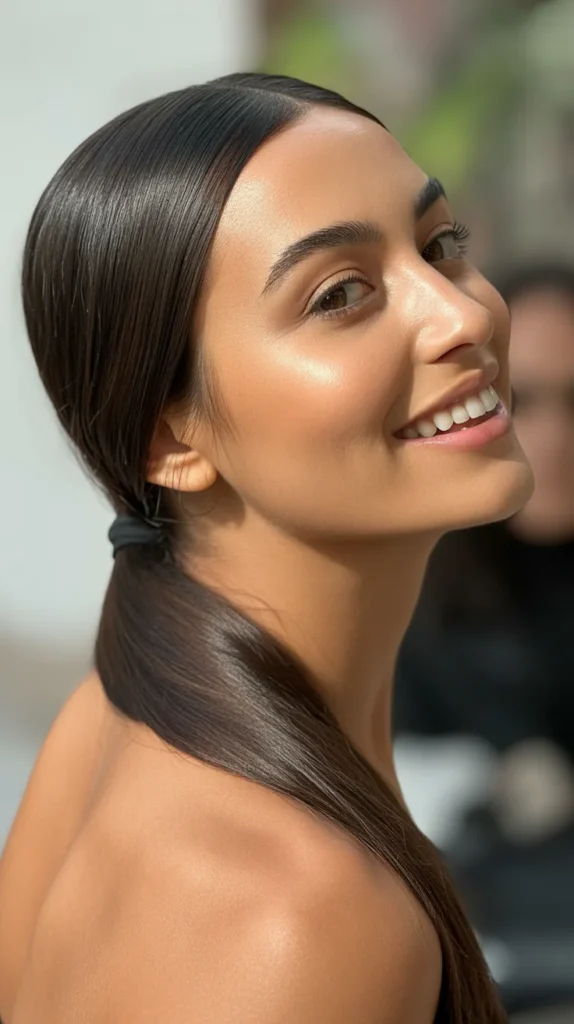 Sleek Low Ponytail