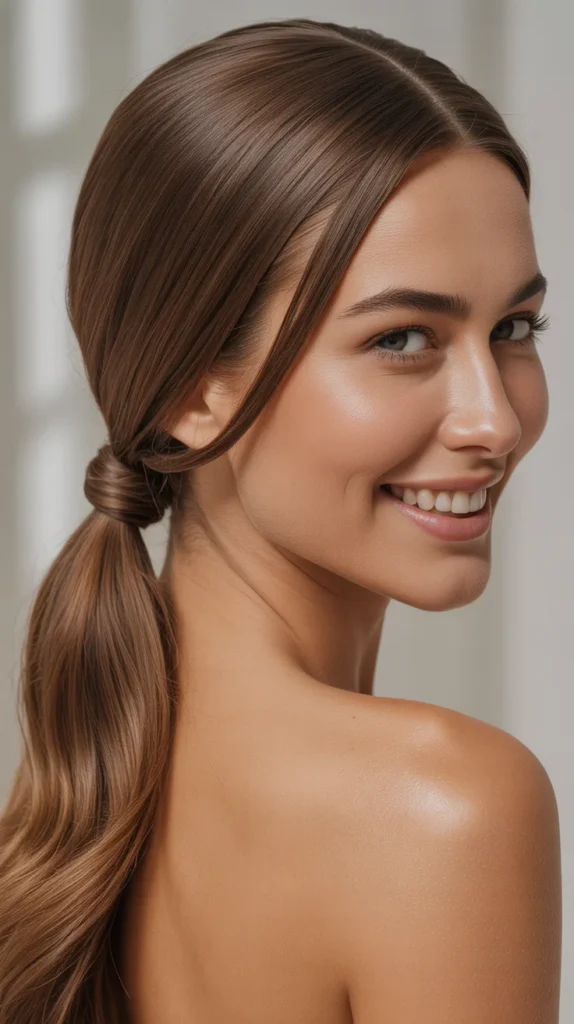  Sleek Low Ponytail