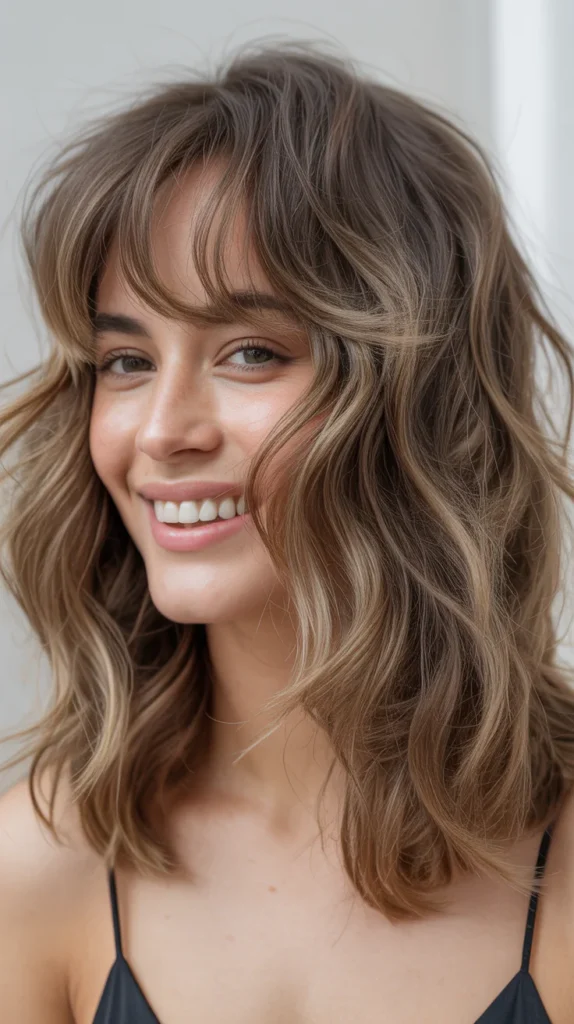 Tousled Waves with Bangs