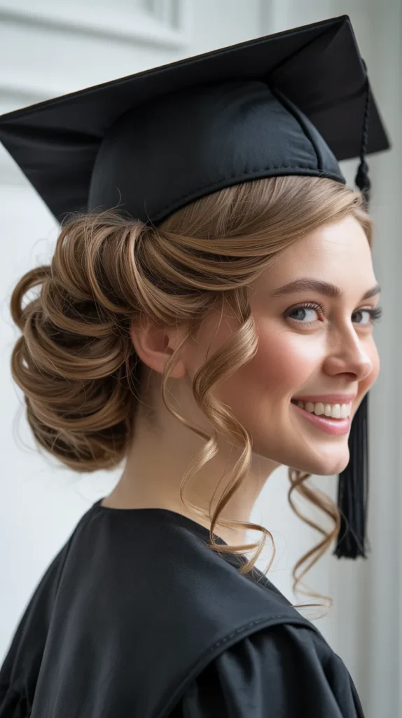  Classic French Twist with Soft Curls