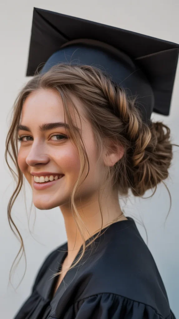 Messy Bun with a Twist