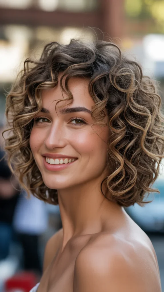 Curly Bob with a Tousled Look