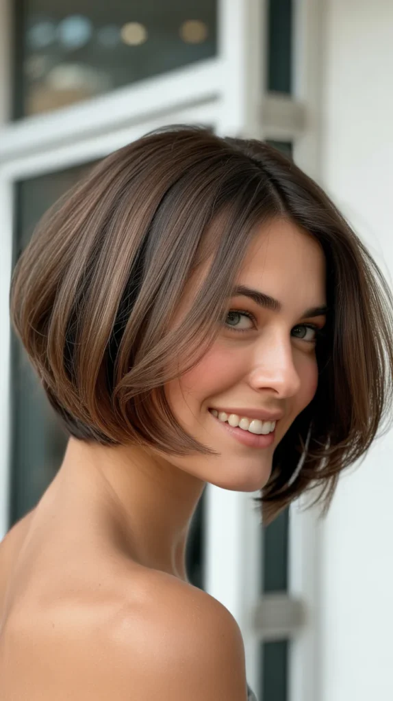 Angled Choppy Bob for Fine Hair