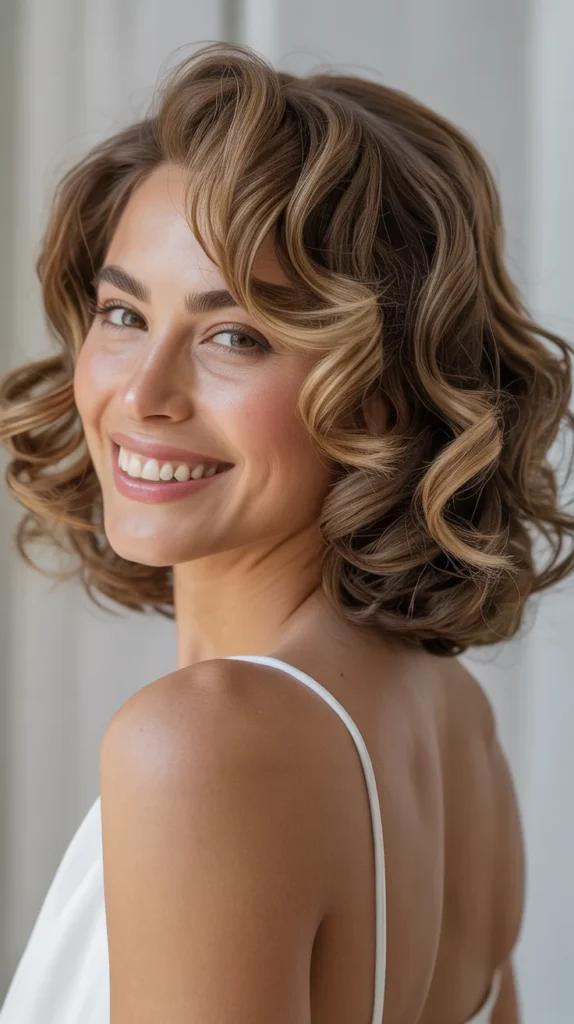Side-Swept Curls