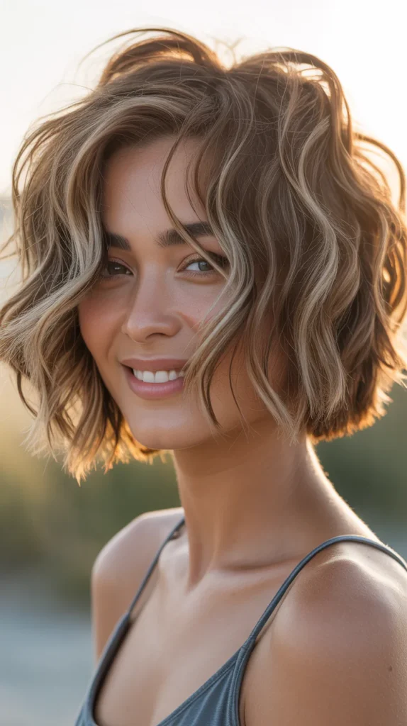 Messy Bob for a Relaxed, Beachy Look
