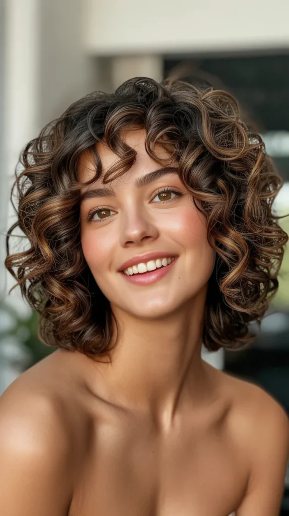  Curly Bob with Volume and Texture