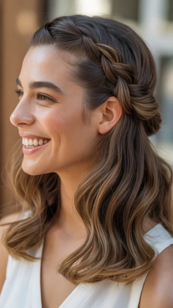 Twisted Half-Up Style