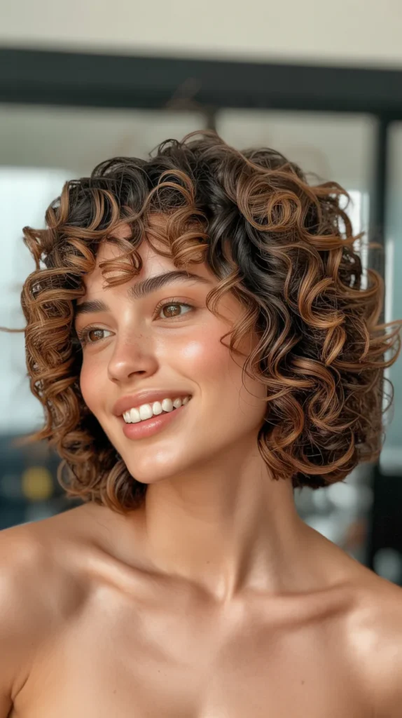 Curly Bob with Finger Coils