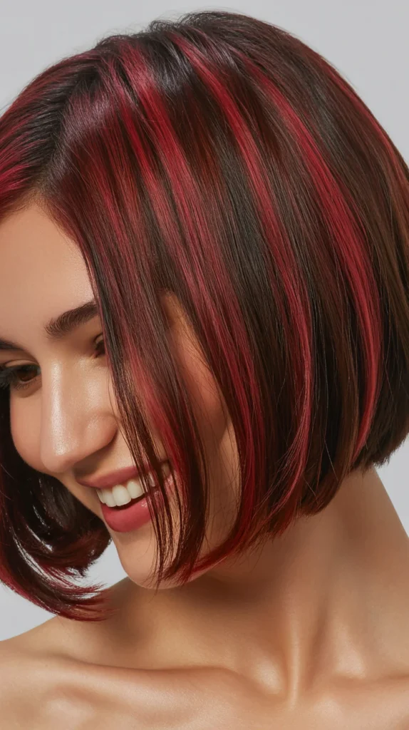 Deep Burgundy Highlights