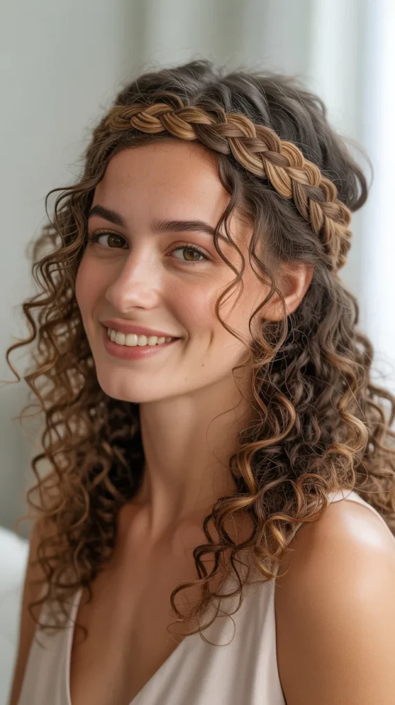  Braided Headband for Curly Hair
