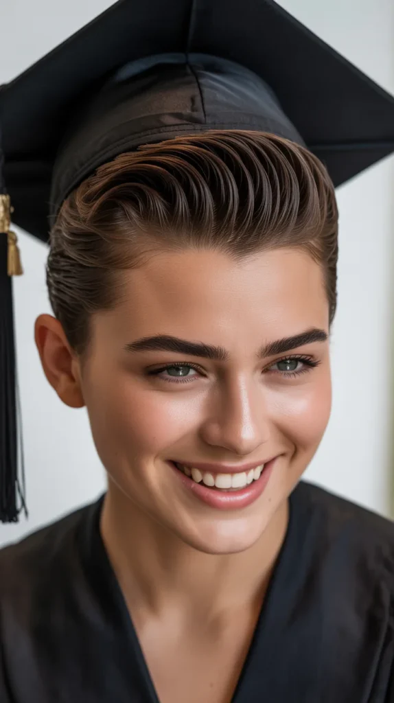 Slicked Back Pompadour