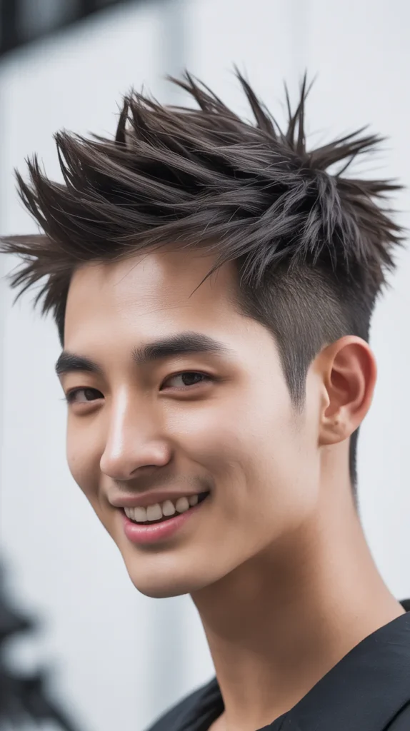 Korean Spiky Hairstyle