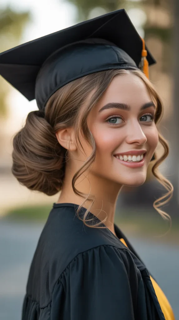 Tucked-In Bun with Soft Curls