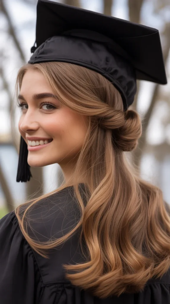 Soft Twisted Half-Up Style