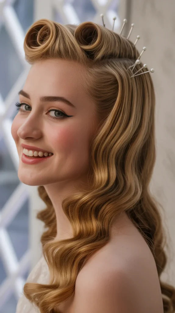 Vintage Rolls Half-Up Half-Down