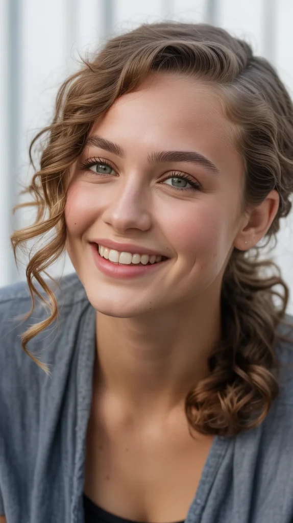 Side Swept Loose Curls