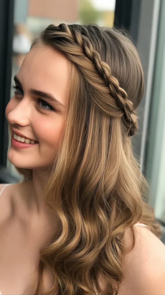 Half-Up with Twisted Headband