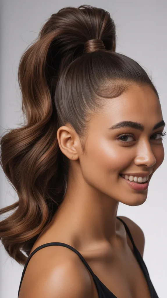  High Ponytail with Volume